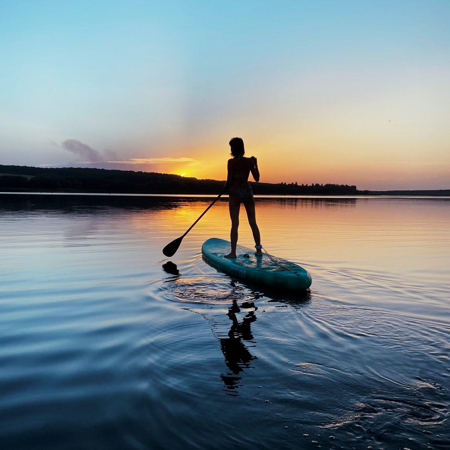 paddling in Mauritius